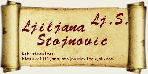 Ljiljana Stojnović vizit kartica